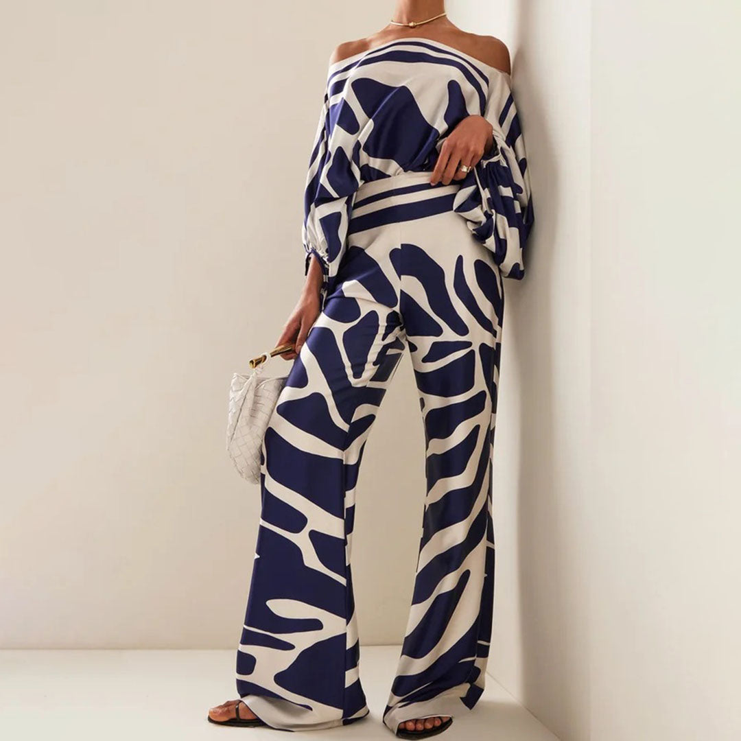 Amara | One-Shoulder Wide-Leg Two-Piece Set