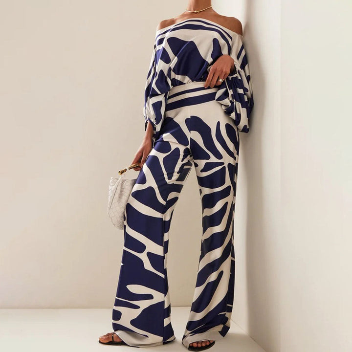 Amara | One-Shoulder Wide-Leg Two-Piece Set