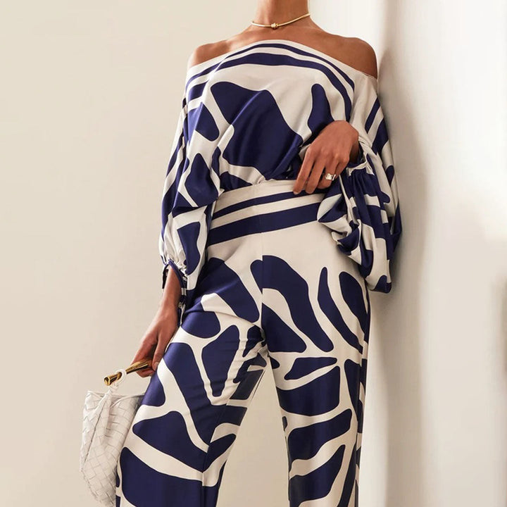 Amara | One-Shoulder Wide-Leg Two-Piece Set