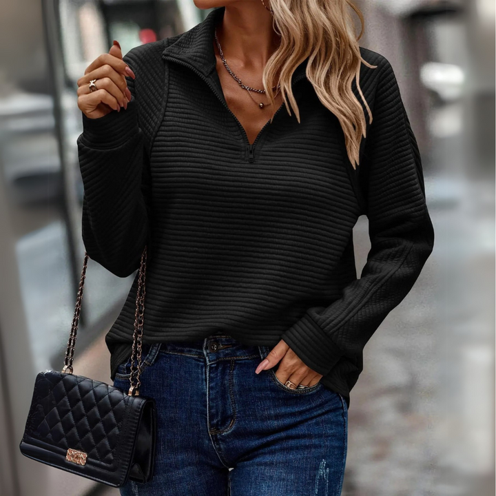 Glenda | Chic Zip-Collar Pullover