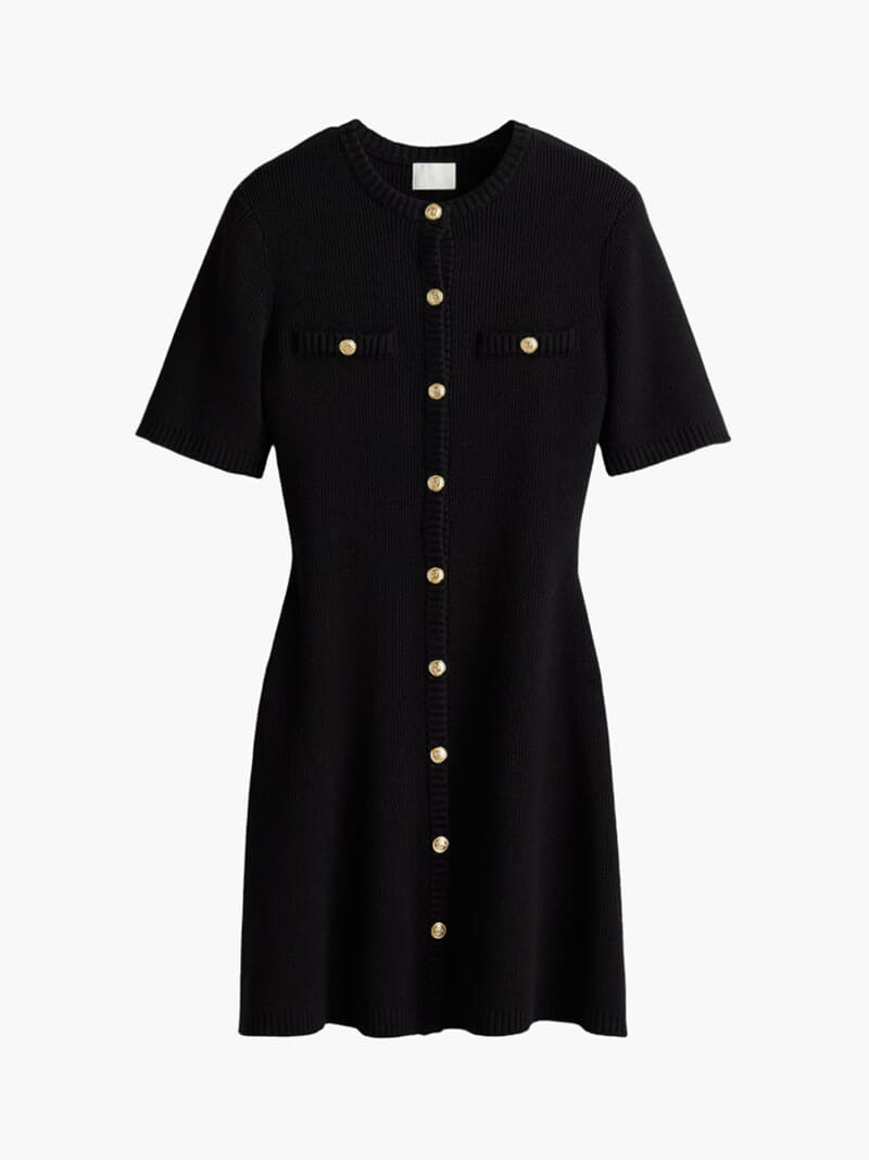 Sasha | Chic Button Front Mini Dress
