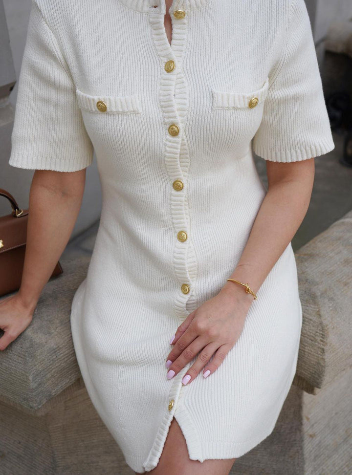 Sasha | Chic Button Front Mini Dress