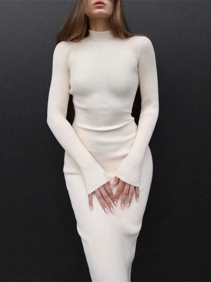 White Elegance Figure-Smoothing Dress