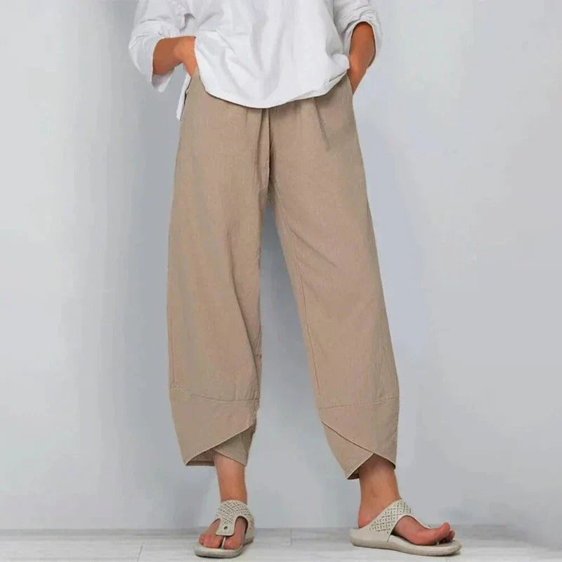 Marise | Relaxed Linen Tapered Pants