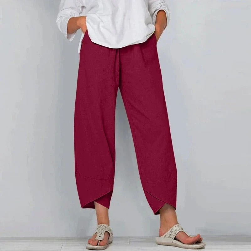 Marise | Relaxed Linen Tapered Pants