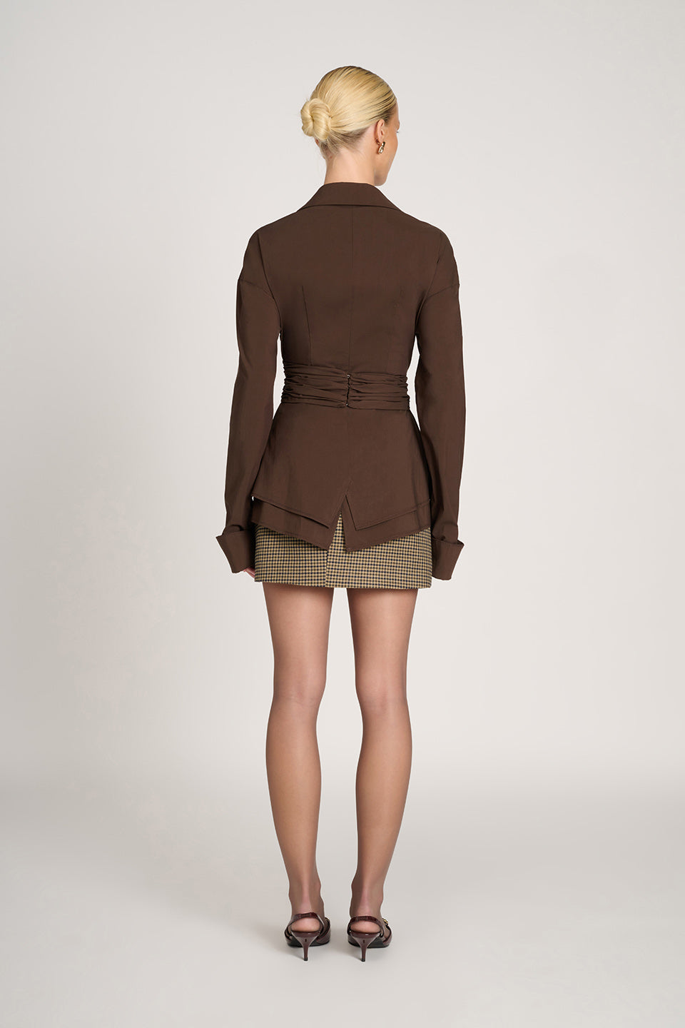 Adrienne | Elegant Draped Waist Blouse