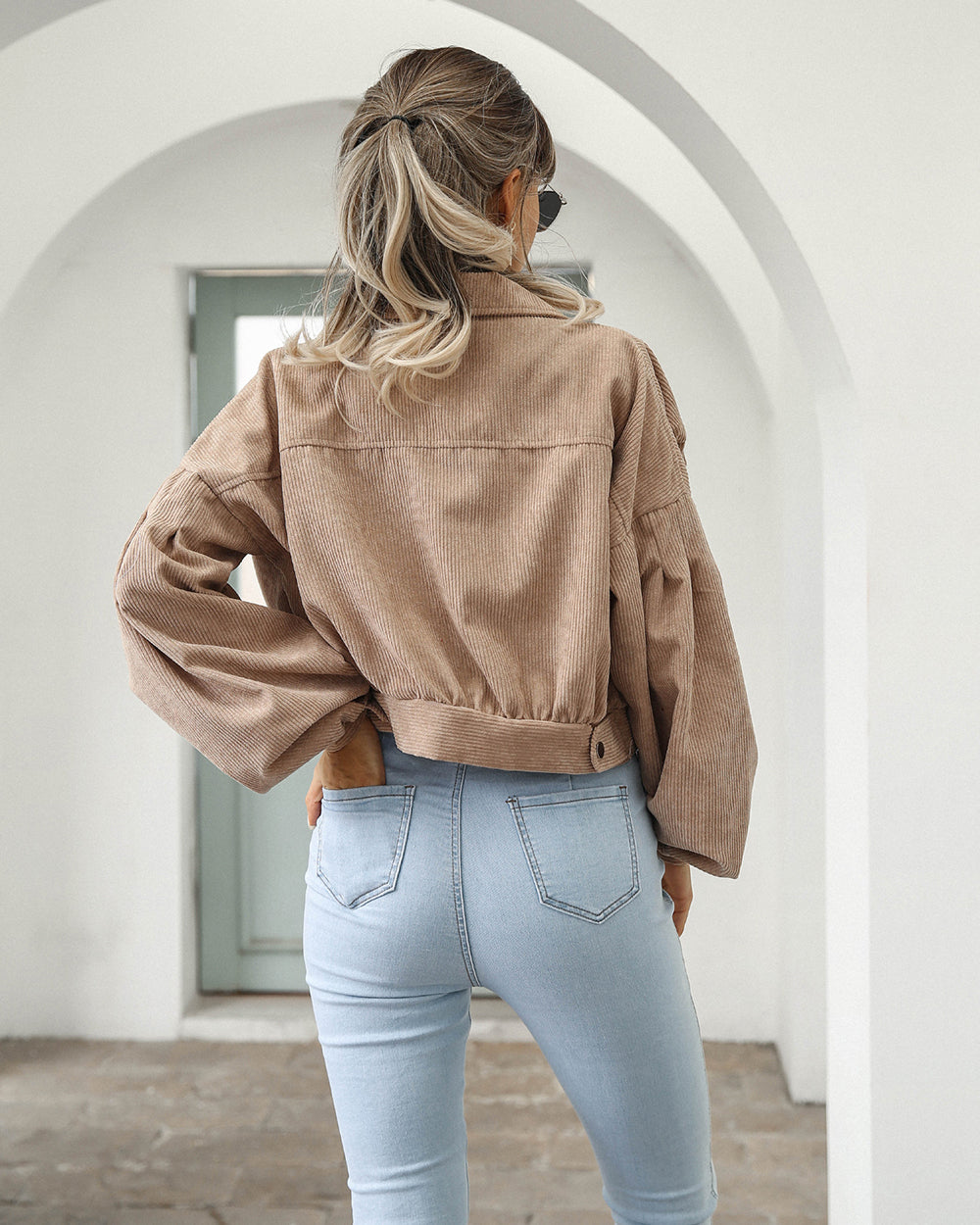Elora | Cropped Corduroy Women’s Jacket
