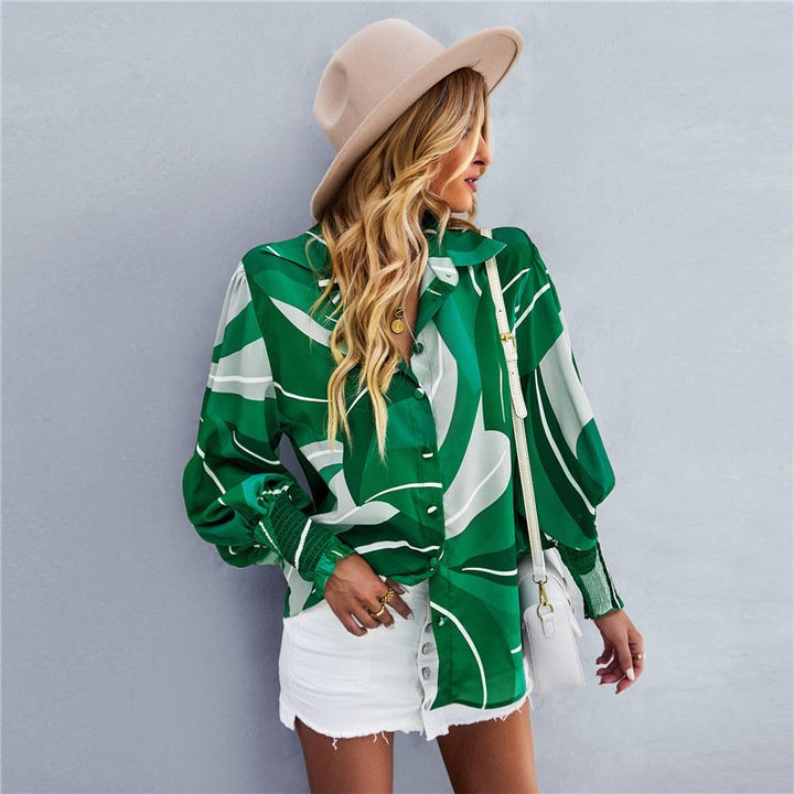 Camilla | Vibrant Floral Button Blouse