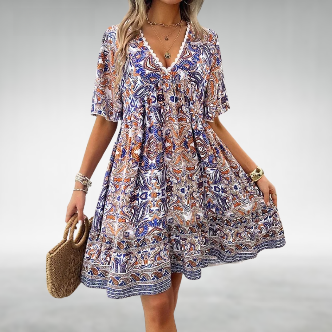 Liora | Boho Printed Summer Dress