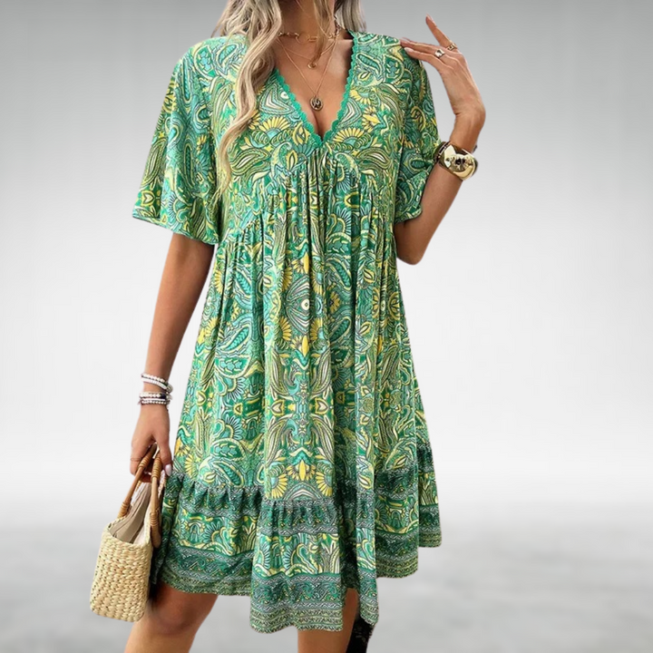 Liora | Boho Printed Summer Dress