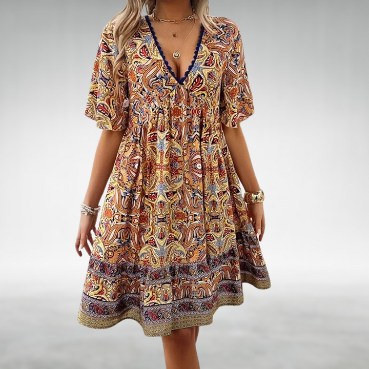 Liora | Boho Printed Summer Dress