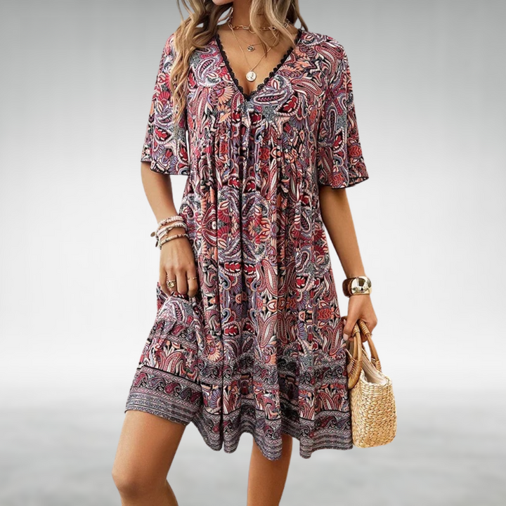 Liora | Boho Printed Summer Dress