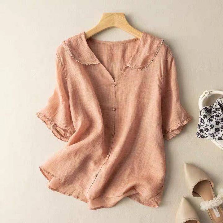 Elora | Casual Button-Down Blouse