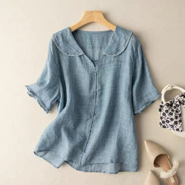 Elora | Casual Button-Down Blouse