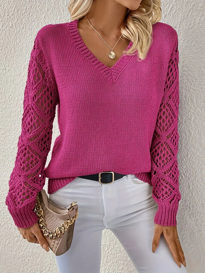 Rosy - Crochet sweater