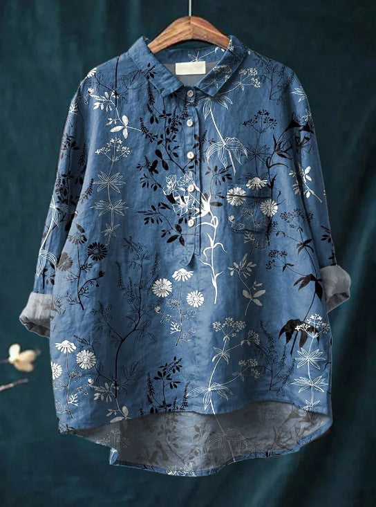Floria | Floral Button-Up Blouse