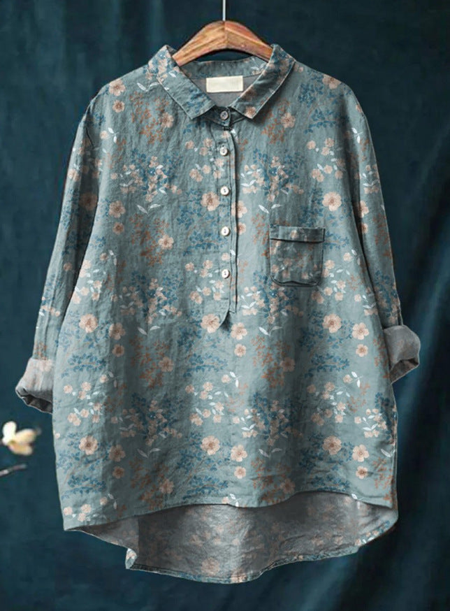 Floria | Floral Button-Up Blouse