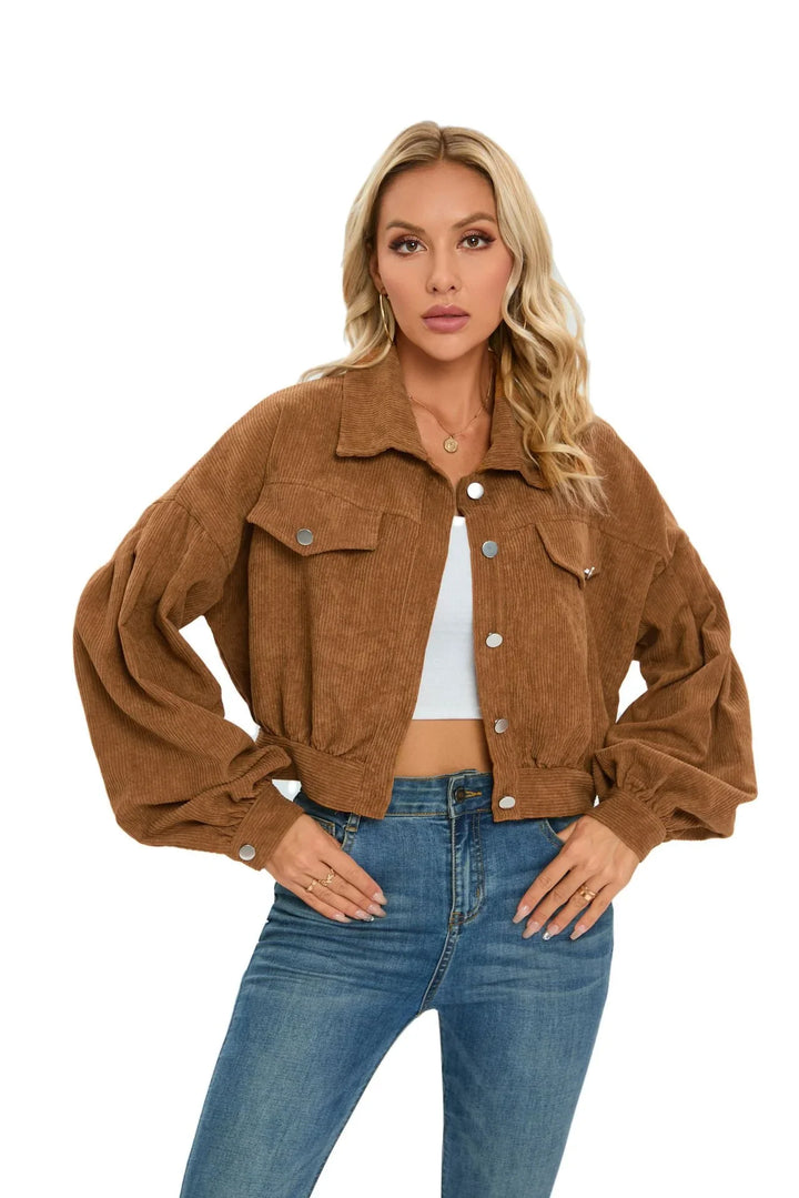 Elora | Cropped Corduroy Women’s Jacket