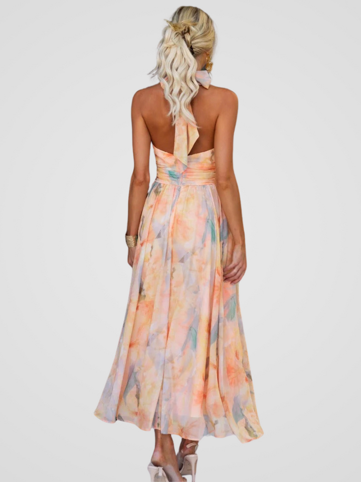 Amara | Halter-Neck Maxi Dress