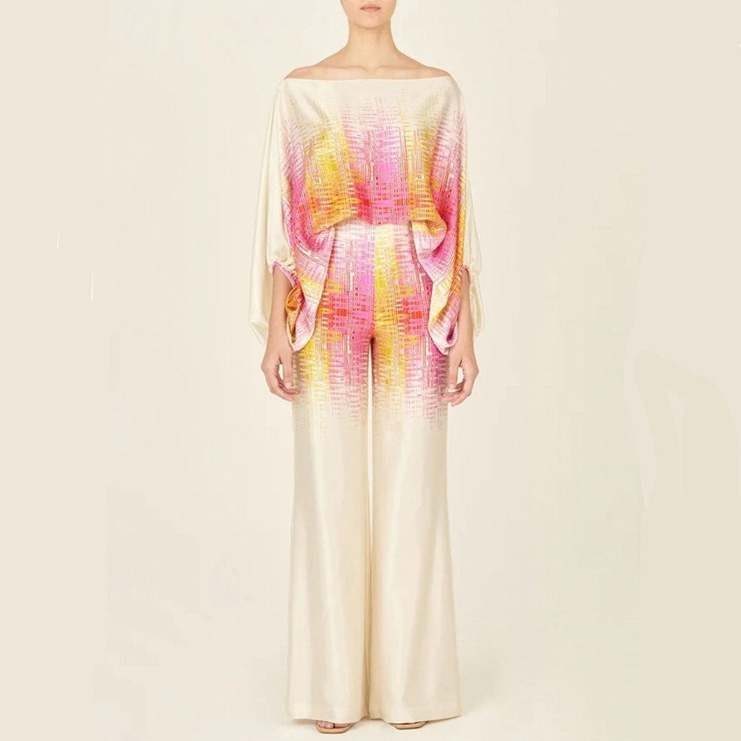 Lyra | One-Shoulder Striped Women’s Set