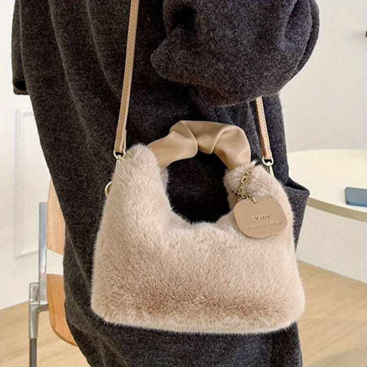 AMS fluffy crossbody bag