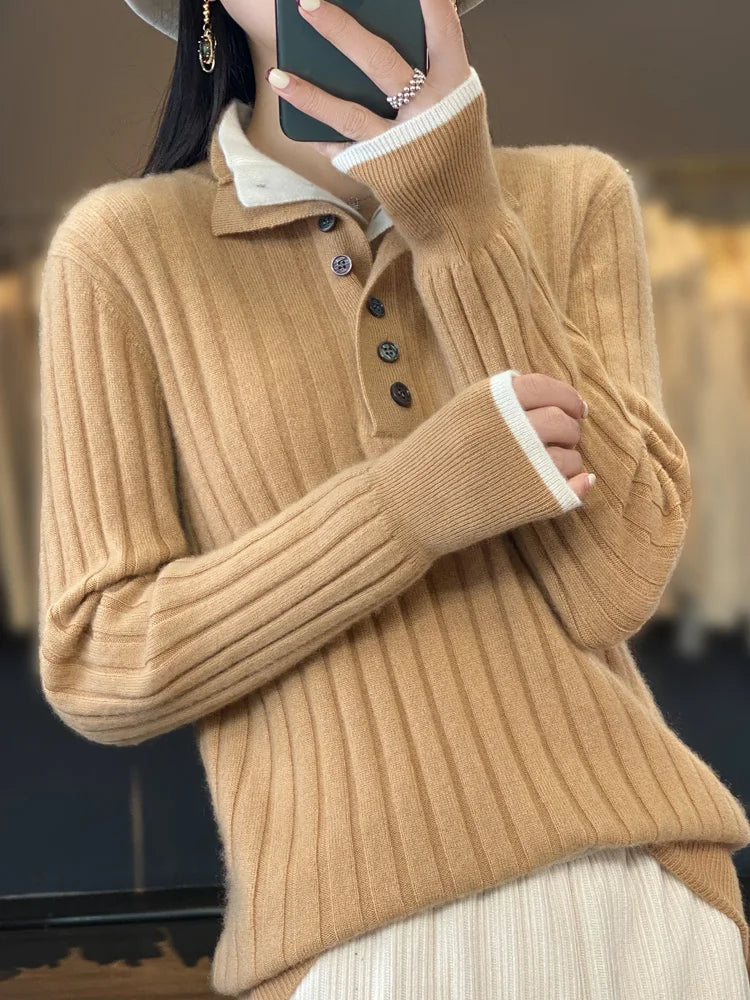 Clara Turn-down Collar Pullover