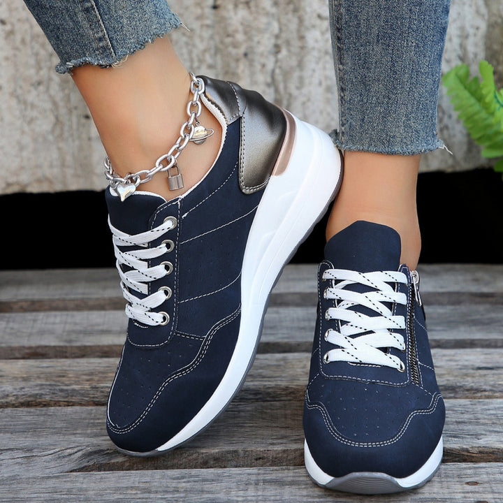 Rhea | Sporty Zip-Up Women’s Sneakers