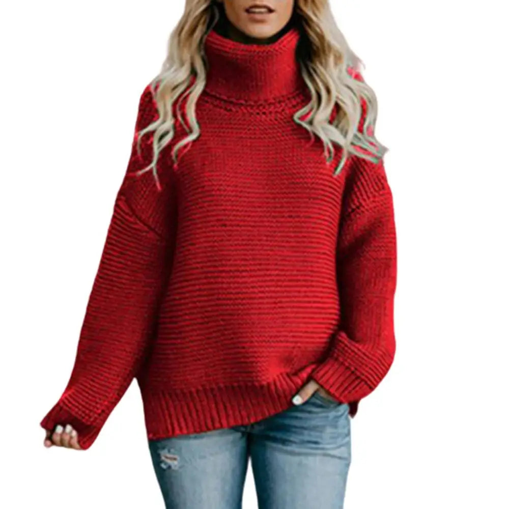 Iris Loose Turtleneck Pullover Sweater