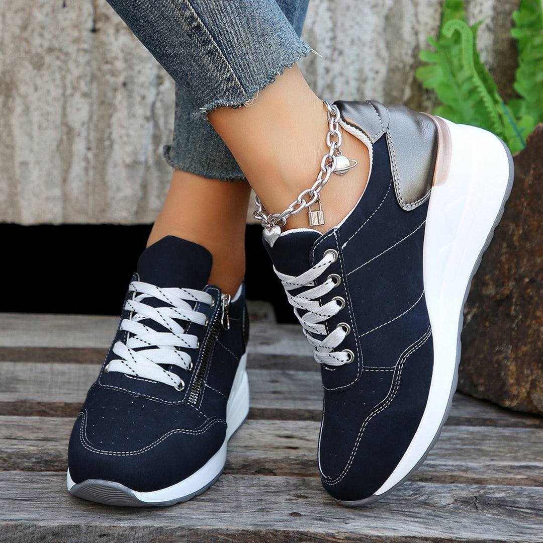 Rhea | Sporty Zip-Up Women’s Sneakers