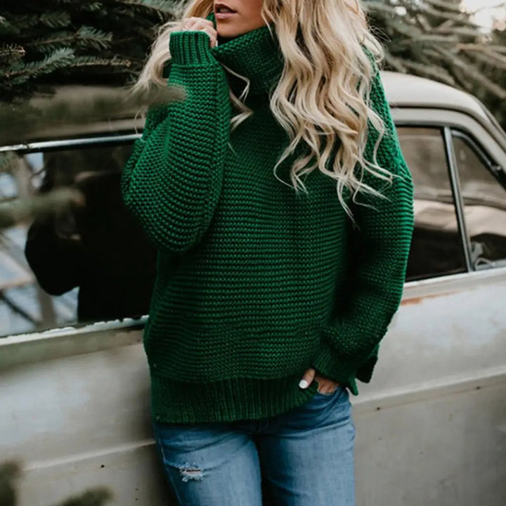 Iris Loose Turtleneck Pullover Sweater