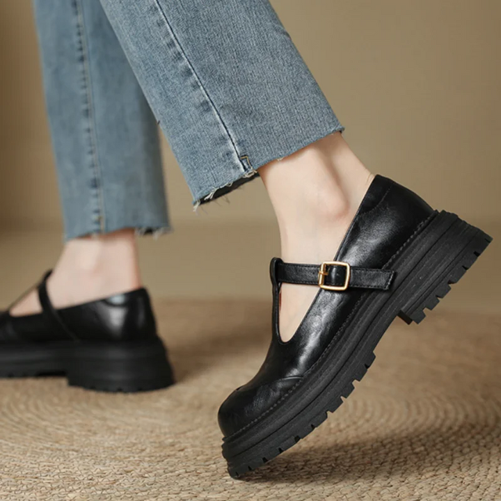 Delphine |Leather  Classic Comfort Flats