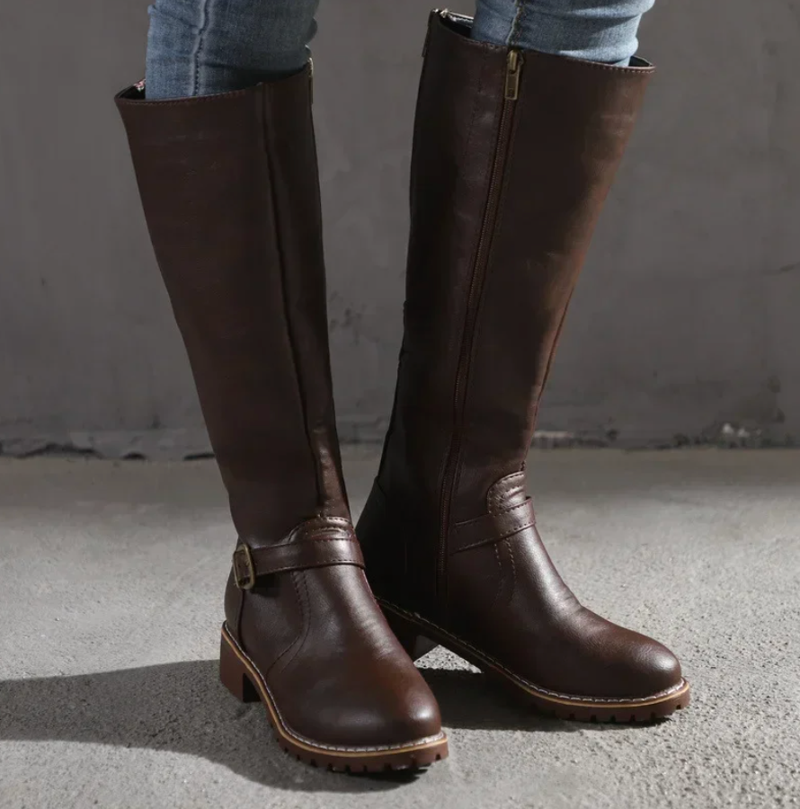 Clarisse | Classic Knee-High Riding Boots