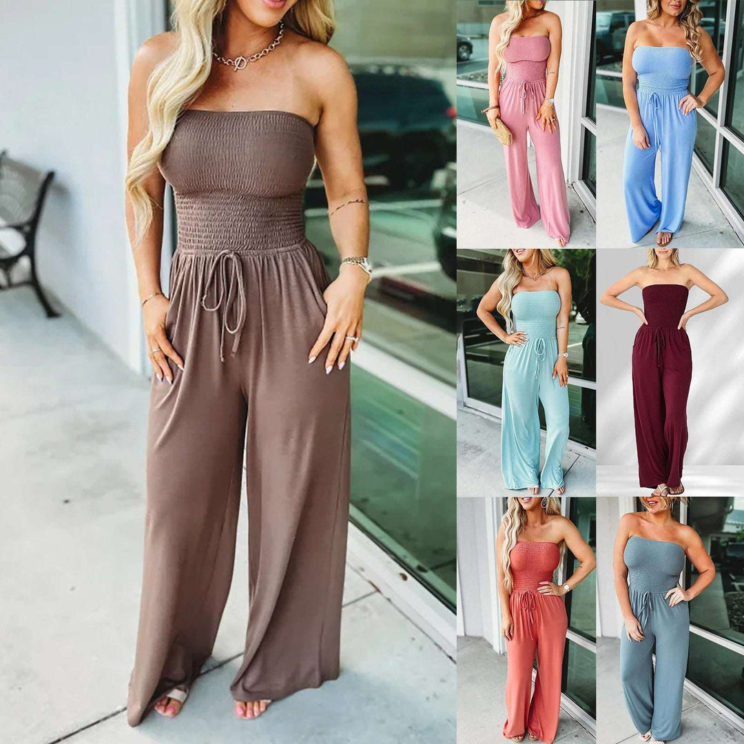 Mood strapless waist Jumpsuit