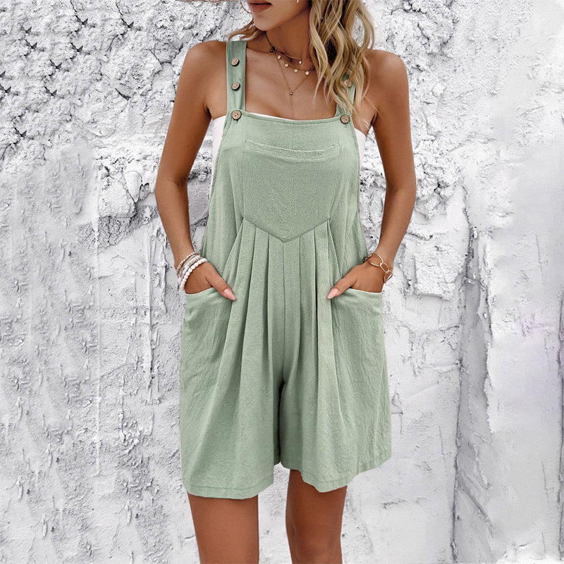 Danie | Button Strap Summer Romper