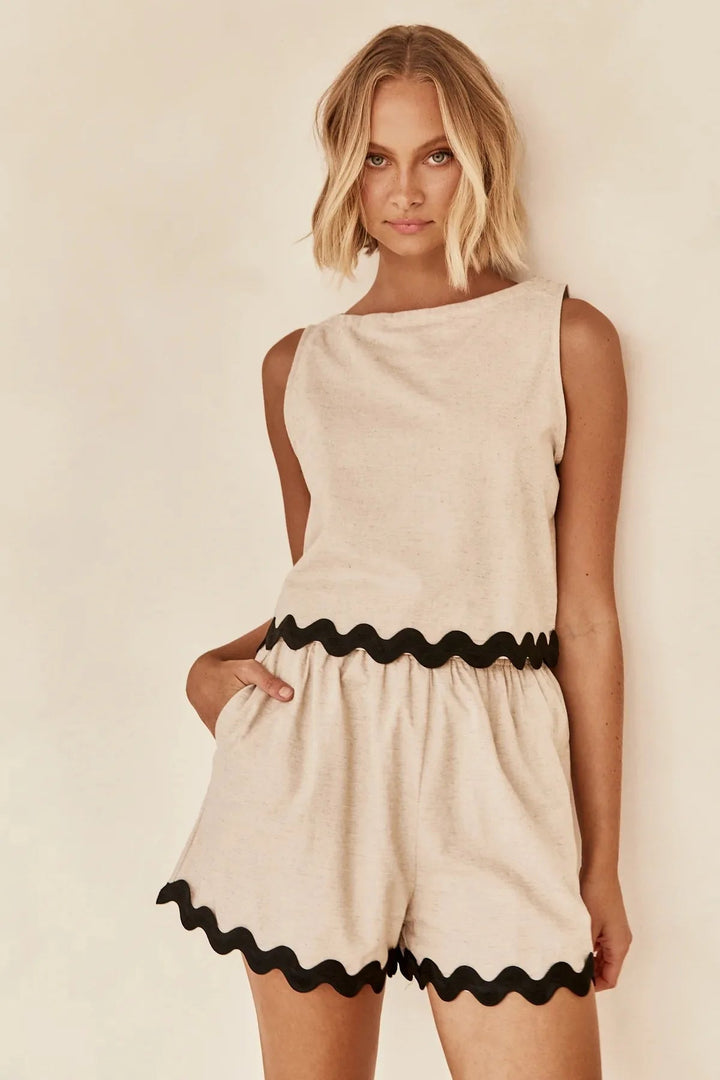 Averie | Playful Scallop Hem Co-ord Set