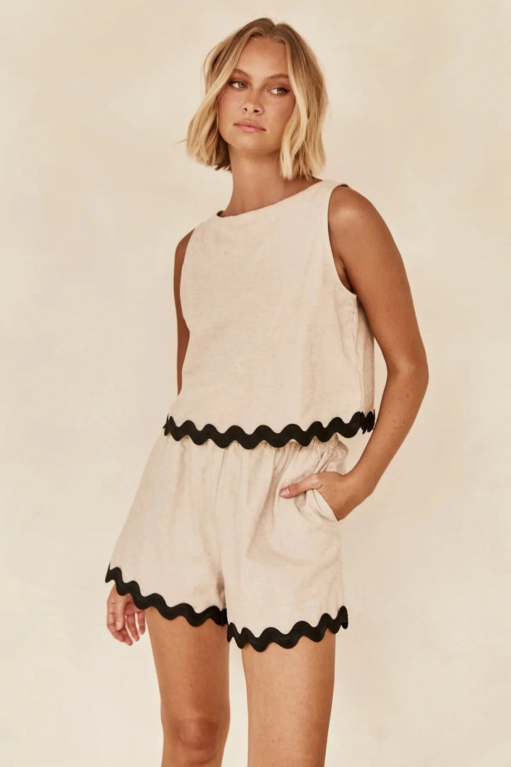 Averie | Playful Scallop Hem Co-ord Set