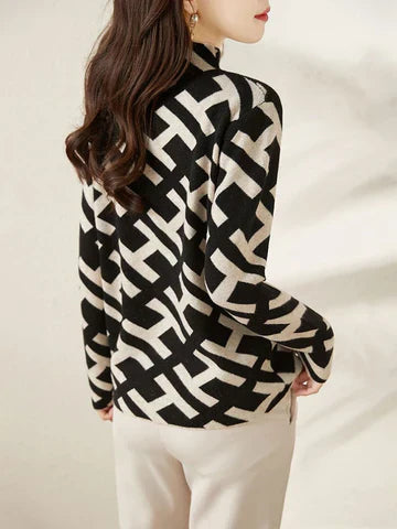 Liseth - Elegant geometric sweatshirt