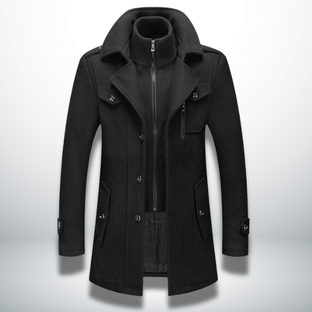 Alaric | Refined Double - Layer Men's Coat - Jackets - MOOD Melbourne