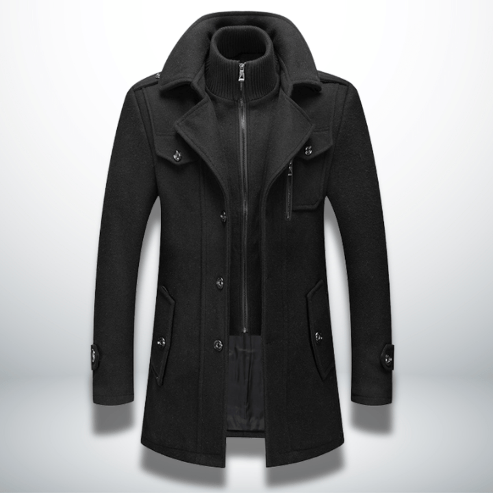 Alaric | Refined Double - Layer Men's Coat - Jackets - MOOD Melbourne