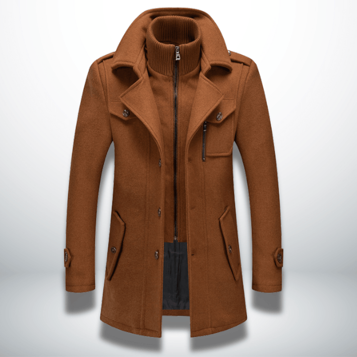 Alaric | Refined Double - Layer Men's Coat - Jackets - MOOD Melbourne