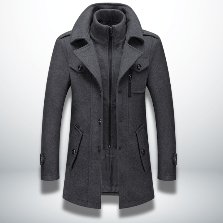Alaric | Refined Double - Layer Men's Coat - Jackets - MOOD Melbourne