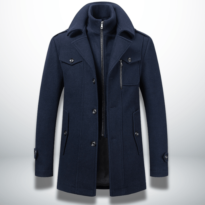 Alaric | Refined Double - Layer Men's Coat - Jackets - MOOD Melbourne