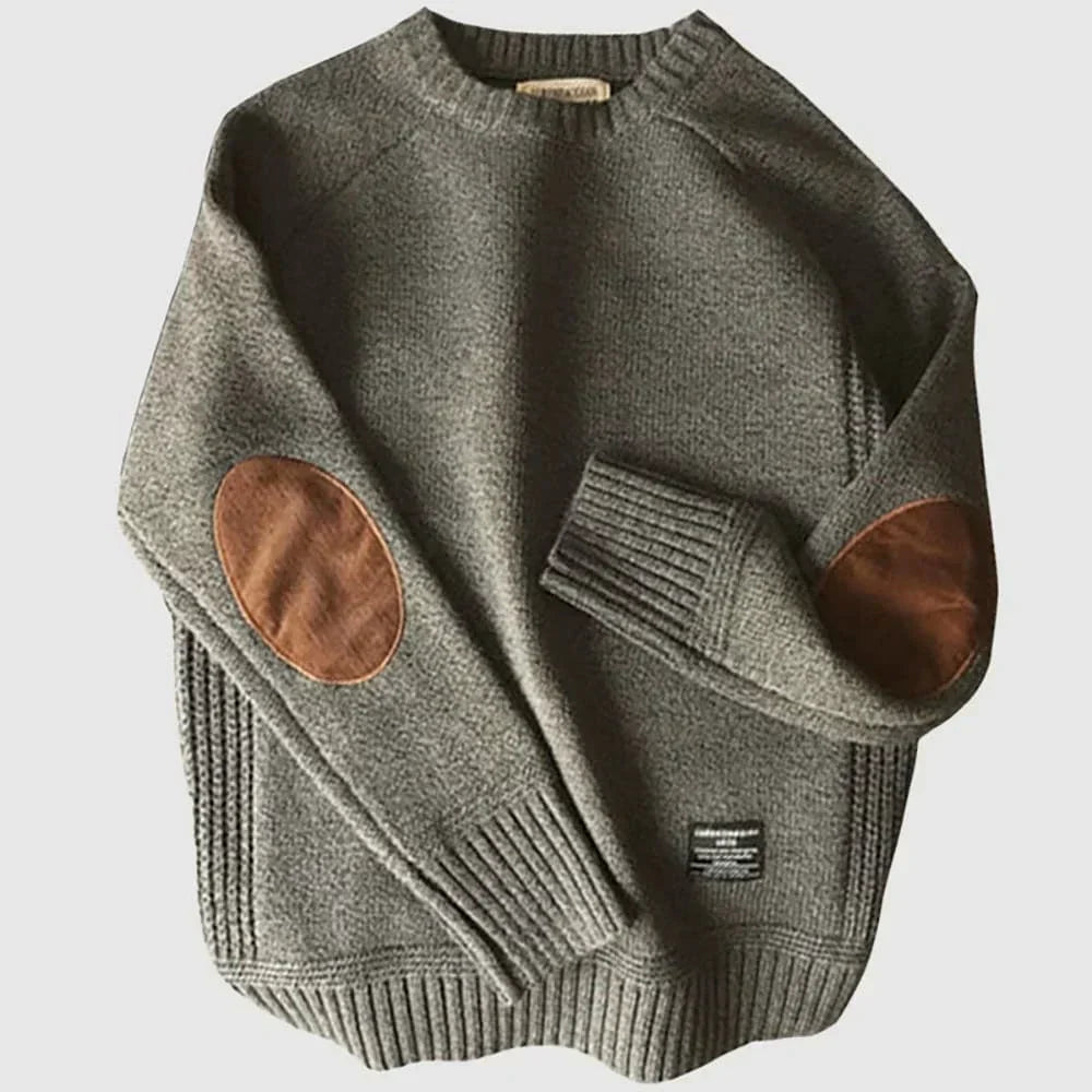 Alaric | Vintage Elbow - Patch Sweater - Sweater - MOOD Melbourne
