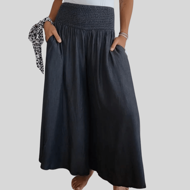 Amelia | High - Waisted Long Skirt with Waistband - Skirt - MOOD Melbourne