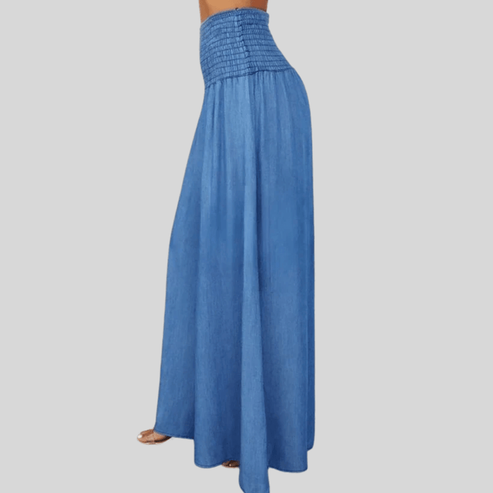 Amelia | High - Waisted Long Skirt with Waistband - Skirt - MOOD Melbourne