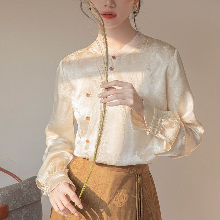 Aveline | Elegant Vintage - Inspired Blouse - Blouses & Shirts - MOOD Melbourne