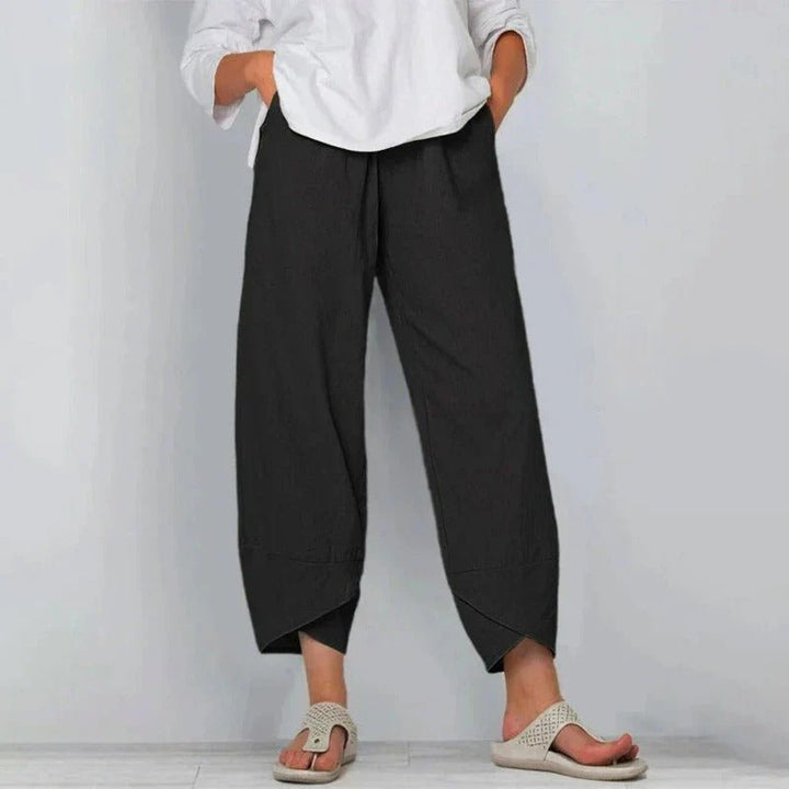 Aveline | Tapered Hem Relaxed Fit Pants - Pants - MOOD Melbourne