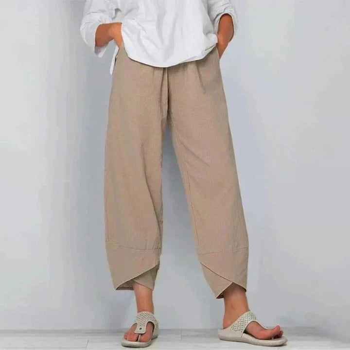 Aveline | Tapered Hem Relaxed Fit Pants - Pants - MOOD Melbourne