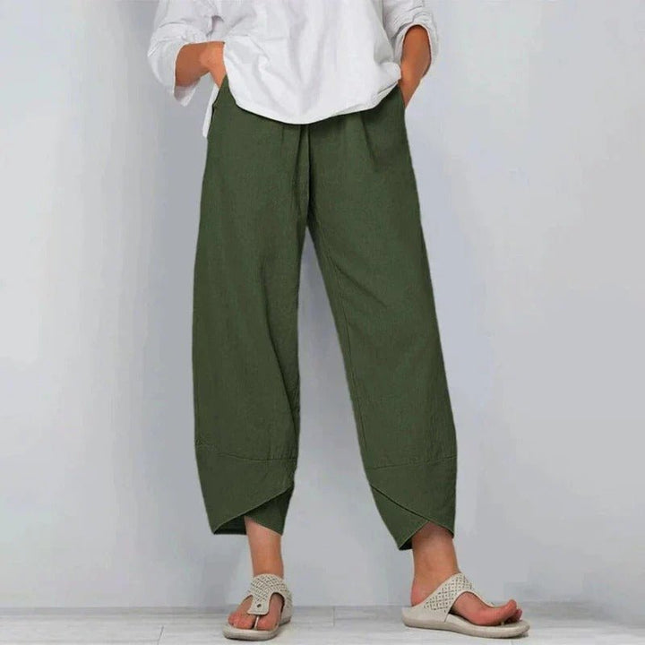Aveline | Tapered Hem Relaxed Fit Pants - Pants - MOOD Melbourne