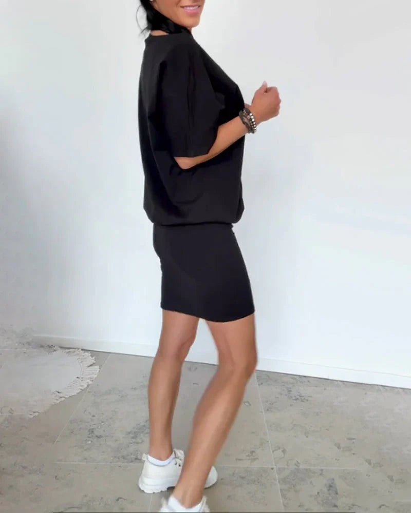 Kaelyn | Casual T-Shirt Dress Set